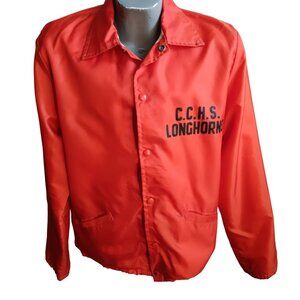 Men's Medium Vintage Nebraska Longhorns Coaches Jacket Flannel Lined 1980's